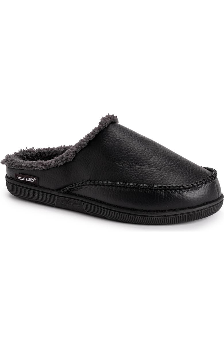MUK LUKS Faux Fur Lined Clog Slipper, Main, color,