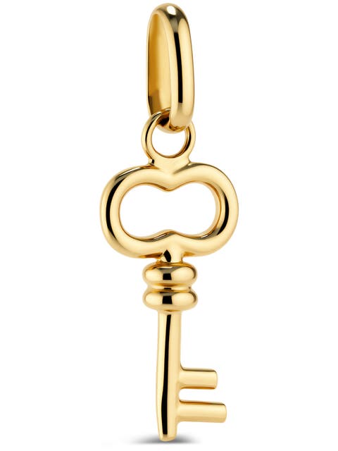 Key Charm Pendant in 14K Gold