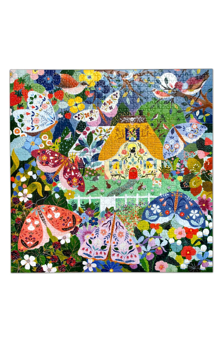 eeBoo Cottage At Dusk 1000-Piece Puzzle, Alternate, color, Multi
