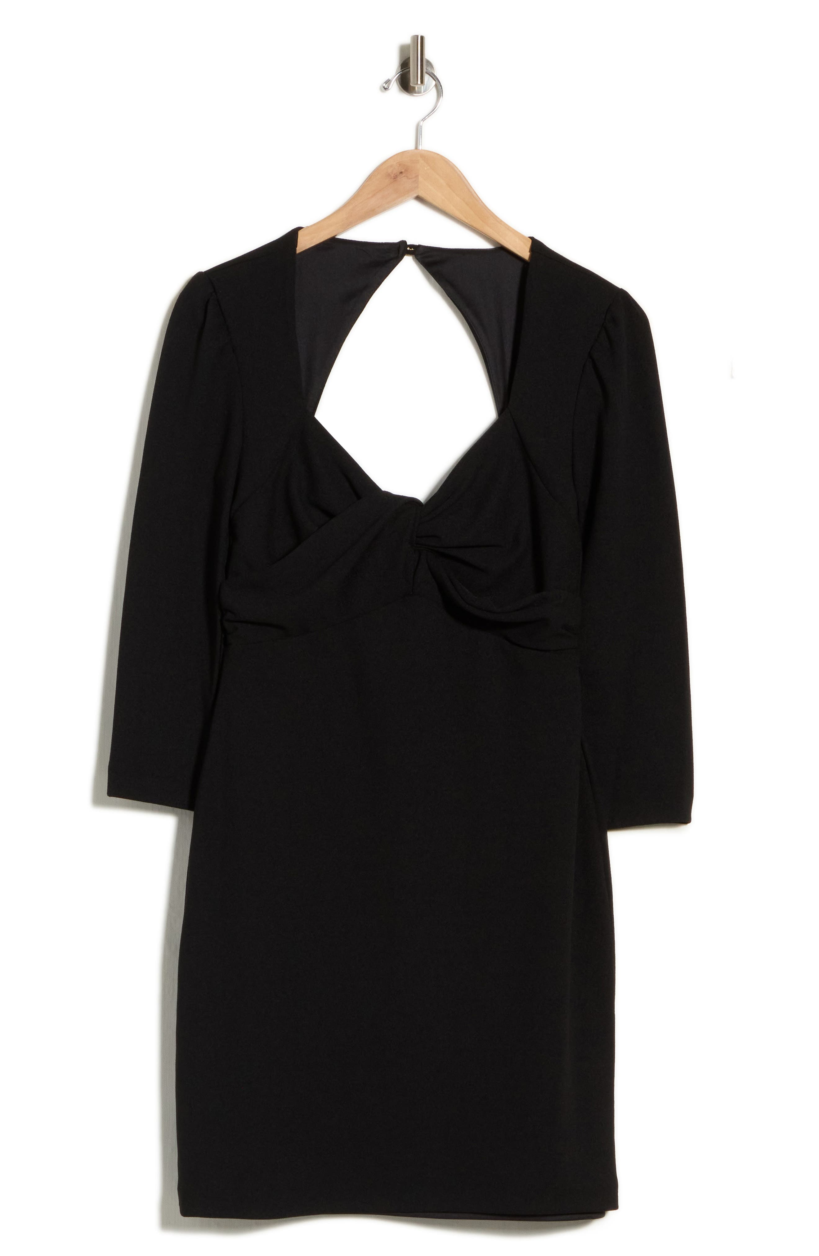 Knot Front Cutout Back Sheath Dress
