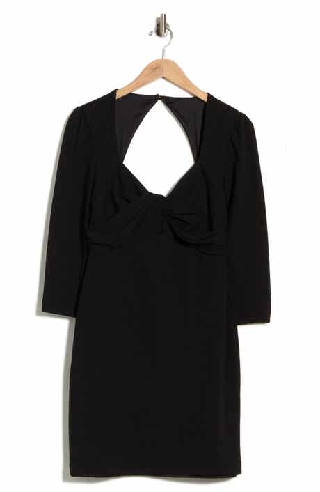 Knot Front Cutout Back Sheath Dress