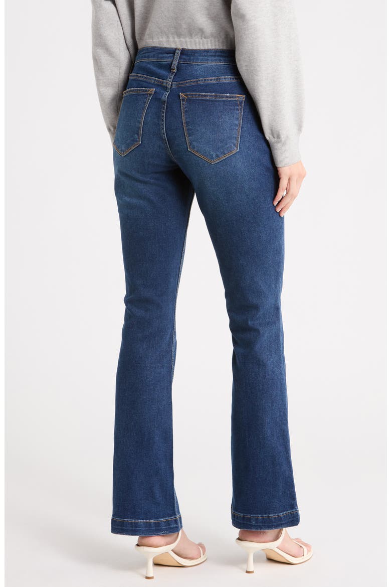 Low Rise Trouser Bootcut Jeans, Alternate, color, DARK WASH