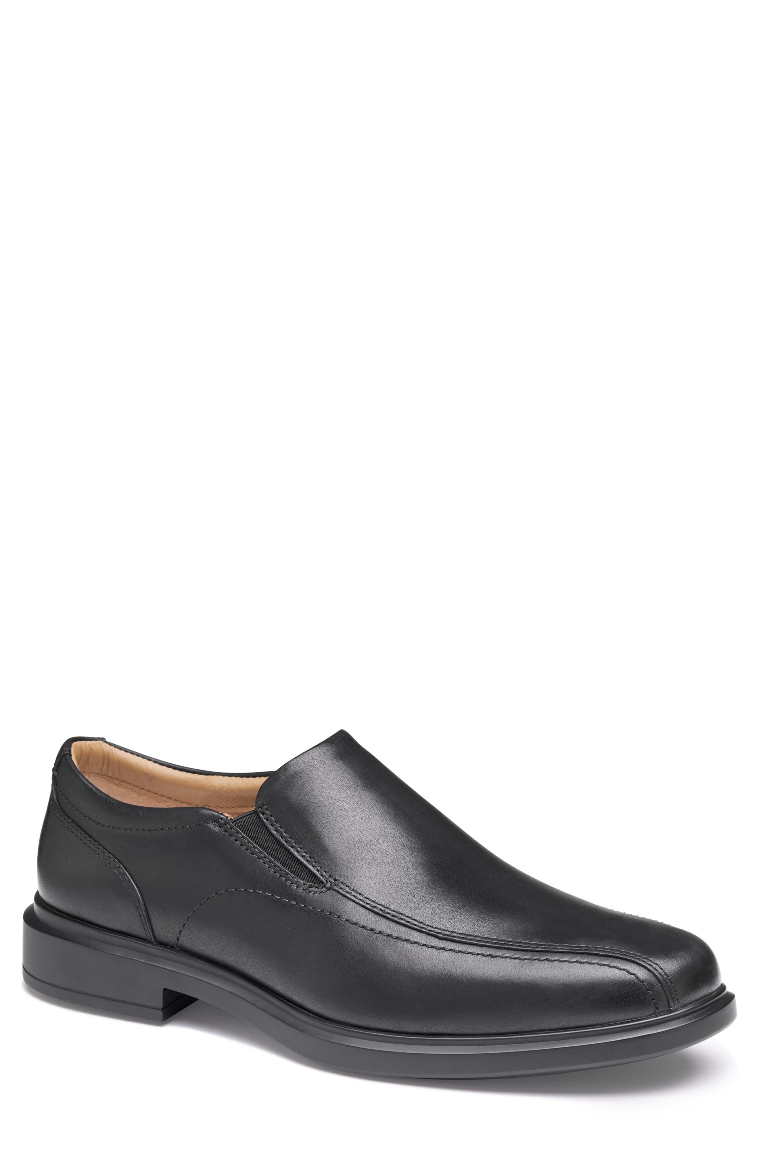 Johnston & Murphy XC4<sup>®</sup> Stanton 2.0 Runoff Venetian Loafer, Main, color, Black Waterproof Full Grain