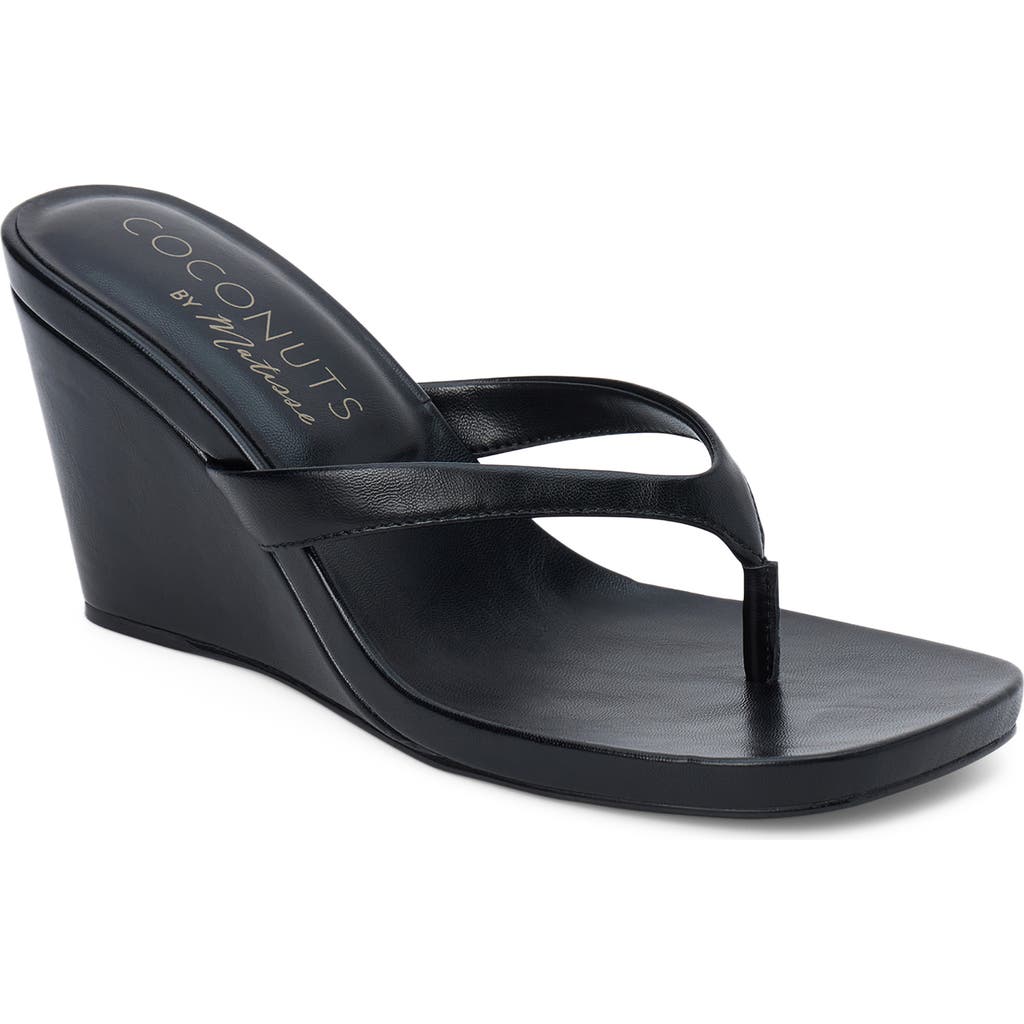 Coconuts by Matisse Murphy Wedge Sandal in Black at Nordstrom, Size 8