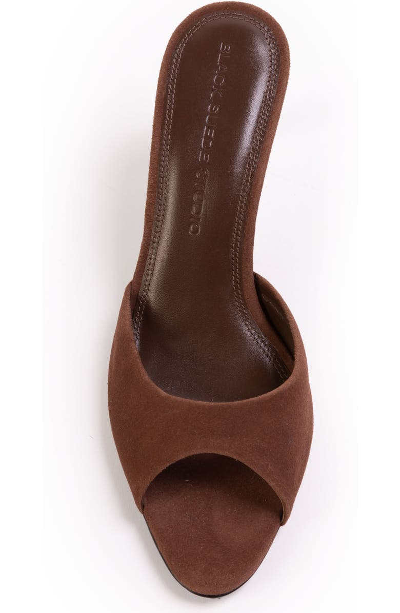 BLACK SUEDE STUDIO Jazz 70 Suede Mule, Alternate, color, Brownie Suede