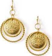 Matr Boomie Yashi Embossed Ring Dangle Earring