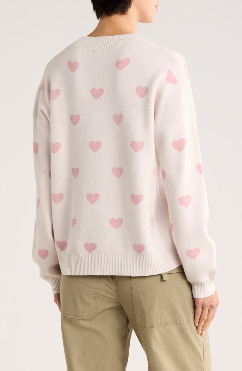 Splendid Icon Wool Blend Sweater, Alternate, color, Moonstone Grey/ Wildflower