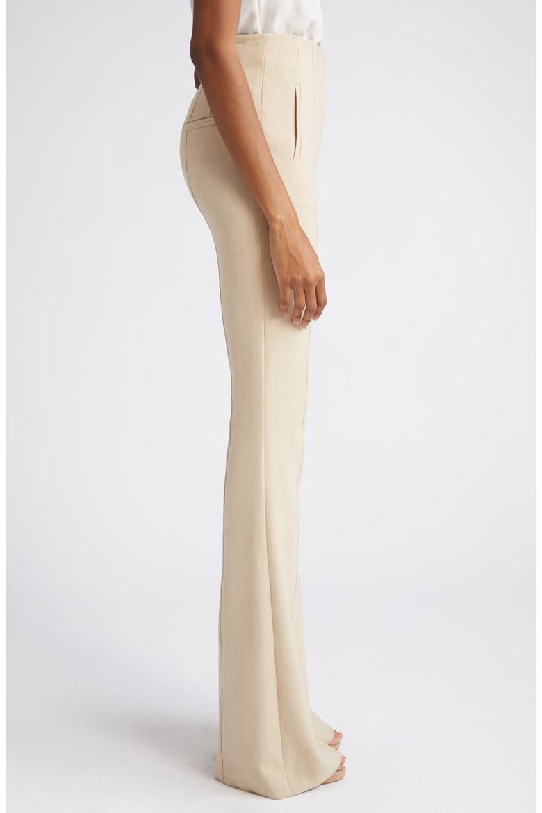 Azariah High Waist Flare Leg Pants, Alternate, color, HEATHERED SAND