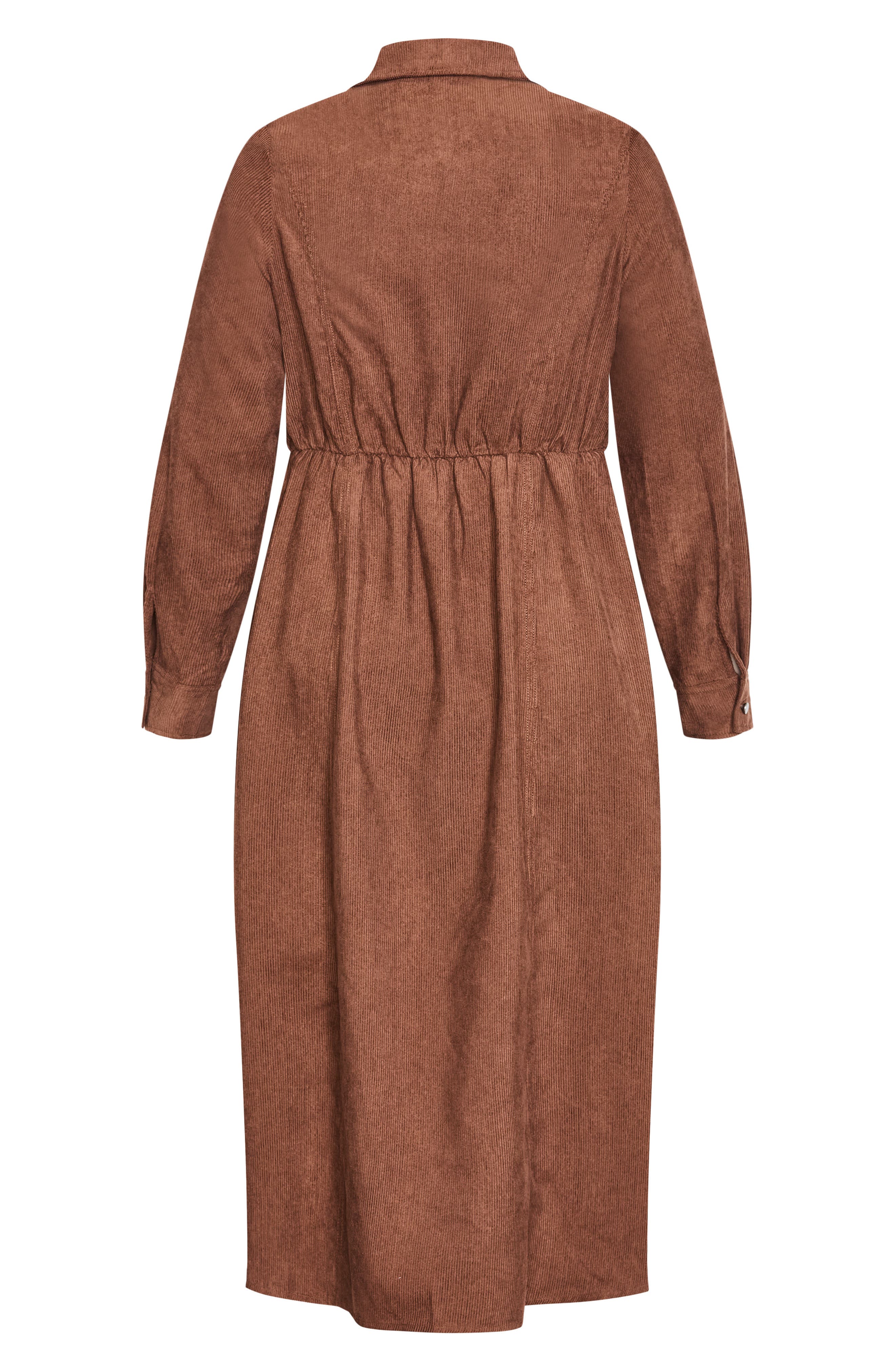 long sleeve corduroy midi dress Women's Corduroy Dresses