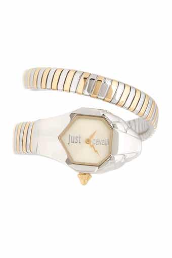 Women's Glam Chic Two-Tone Cuff Watch, 22mm