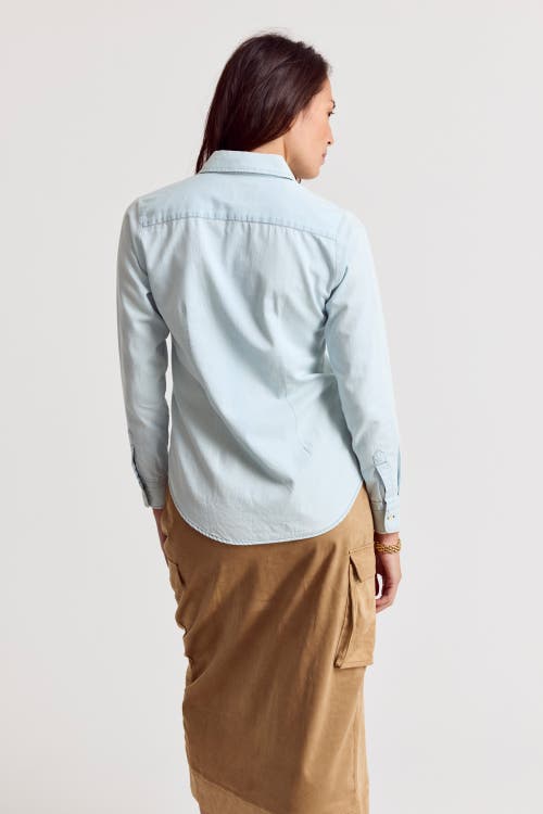 The Shirt By Rochelle Behrens The Denim Shirt In Brown