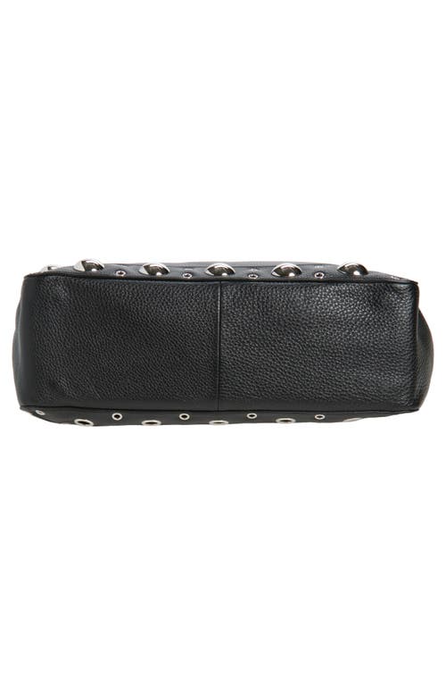 Valentino Garavani Large Nellcôte Grommet Leather Tote In Black