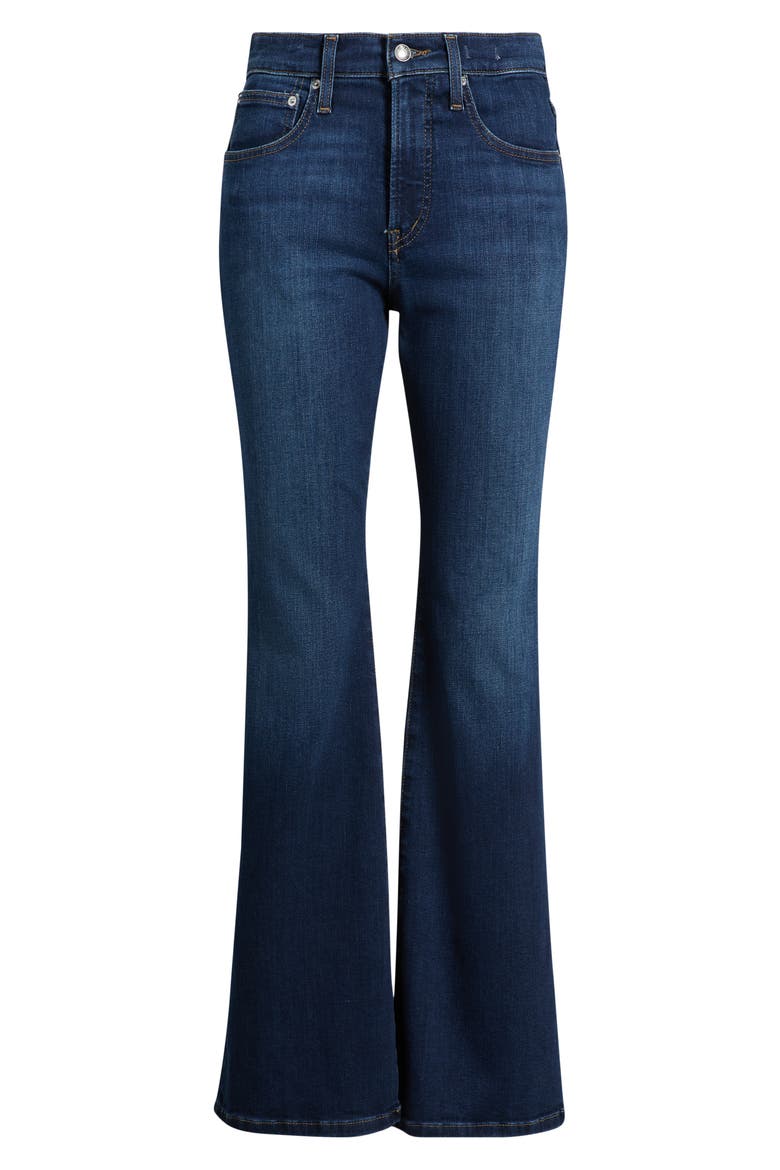 Mid Rise Flare Jeans, Main, color, DEEP OCEAN WASH