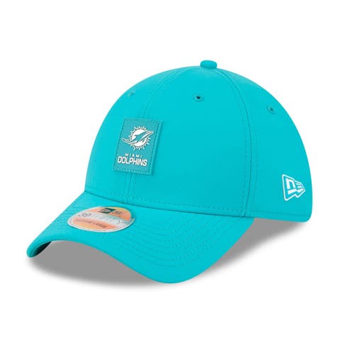 Men's New Era Aqua Miami Dolphins 2025 Sideline 39THIRTY Flex Hat