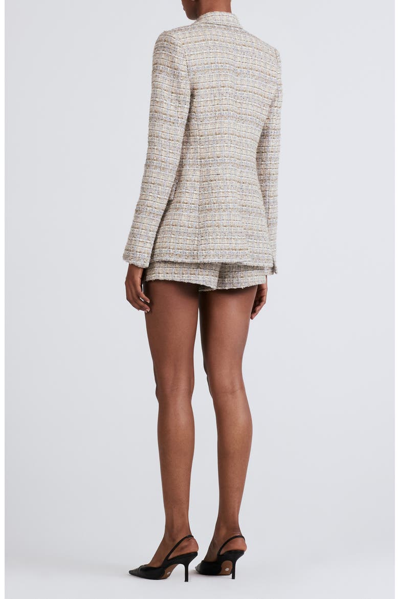Roman Double Breasted Tweed Jacket, Alternate, color, LIMESTONE