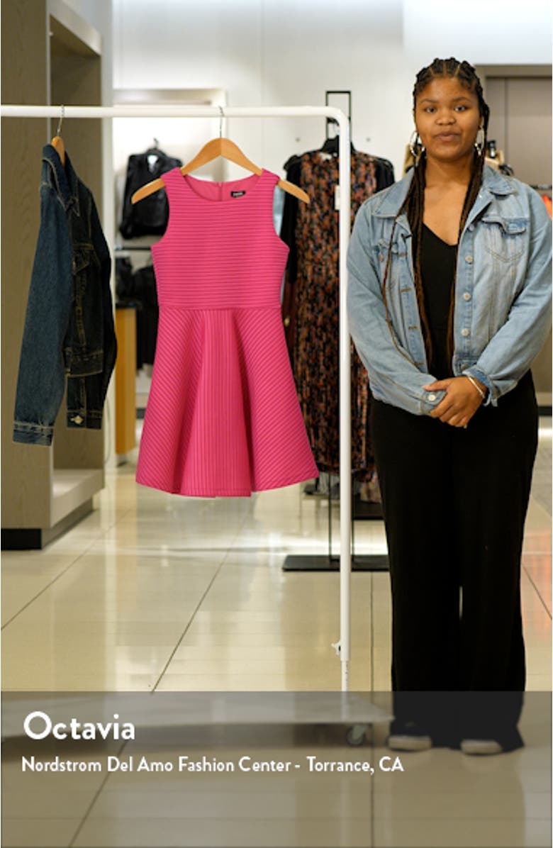 Kids' Stripe Skater Dress, sales video thumbnail