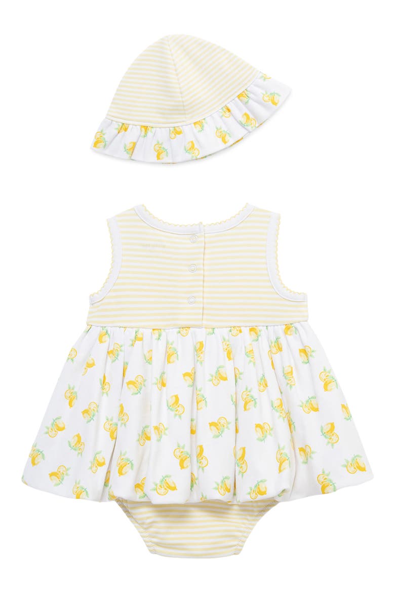 Lemon Skirted Bodysuit & Hat Set, Alternate, color, YELLOW