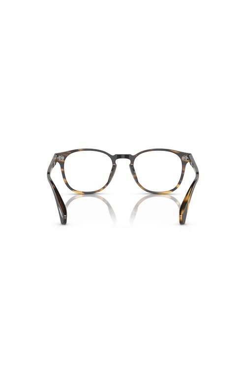 Oliver Peoples 49mm Round Optical Glasses In Black