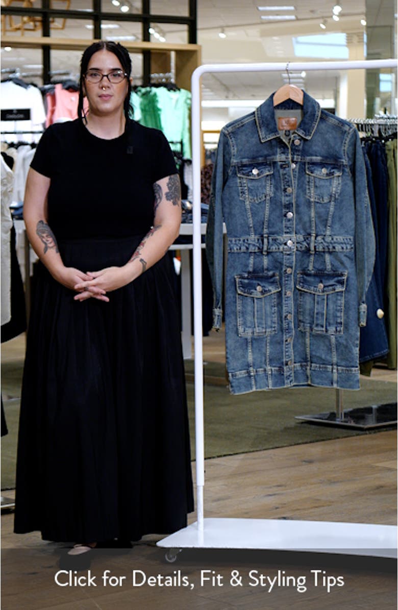 Long Sleeve Denim Shirtdress, sales video thumbnail