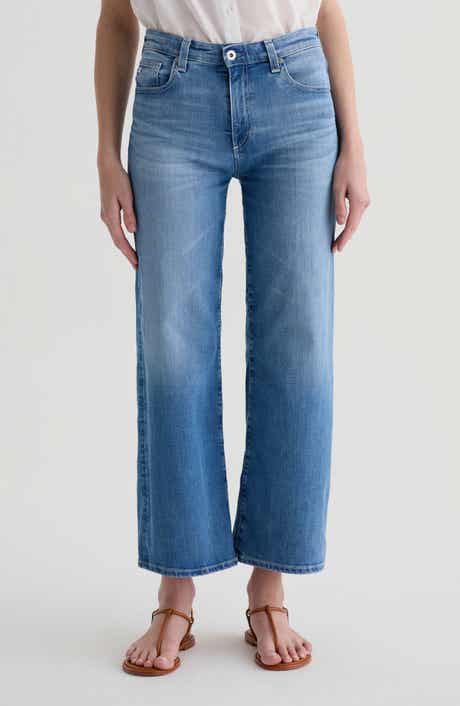 AG Saige High Waist Ankle Wide Leg Jeans
