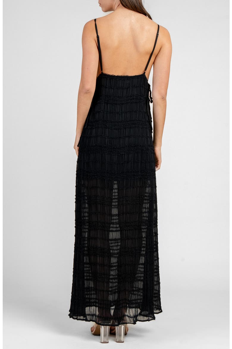 tie side ruched dress ASOS DESIGN ribbed angel sleeve ruched tie side mini dress in black