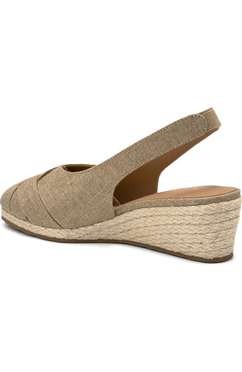 Aerosoles Roberta Linen Slingback Espadrille Wedge Sandal, Alternate, color, Dark Linen Linen