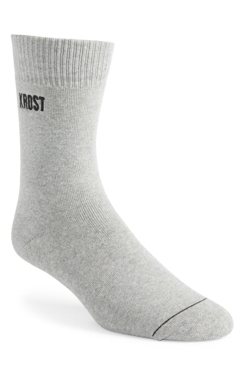 KROST 2-Pack Heathered Cotton Crew Socks, Main, color, 