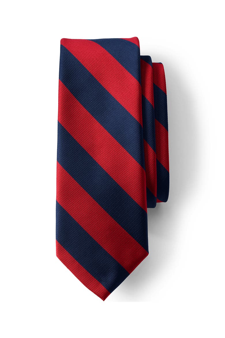 School Uniform Kids Stripe To Be Tied Tie, Main, color, Red/Classic Navy Stripe