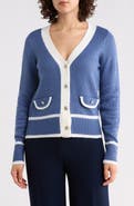 CYRUS Contrast Trim Boyfriend Cardigan