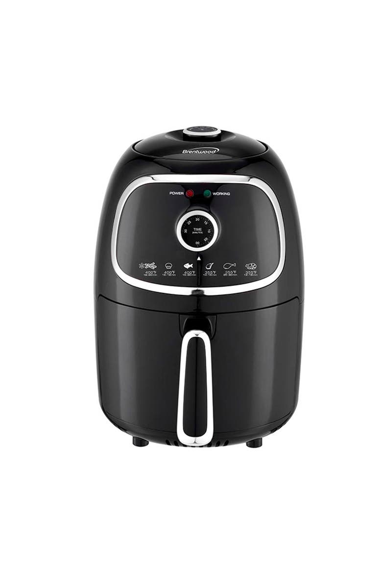 2 Quart Small Electric Air Fryer w/Timer+Temp Control, Alternate, color, Black
