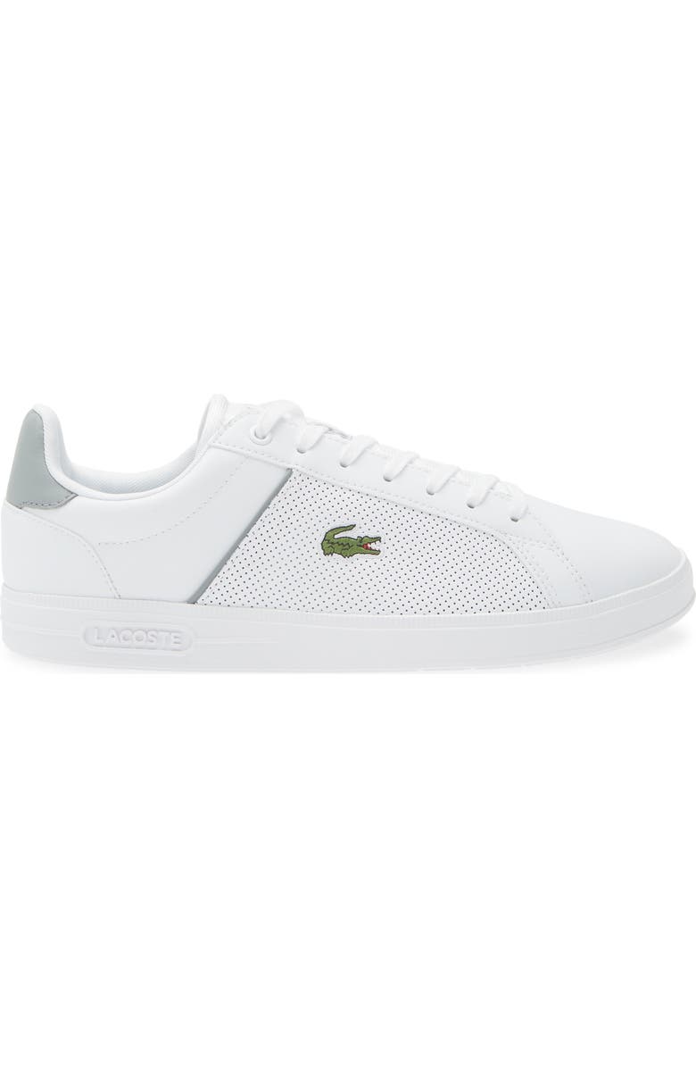 Lacoste Low Top Court Sneaker, Alternate, color, White/ Grey