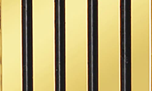 Van Heusen Stripe Dog Tag Pendant Necklace In Gold