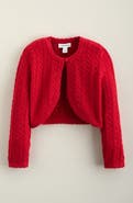 Nordstrom Kids' Sequin Cable Knit Cardigan