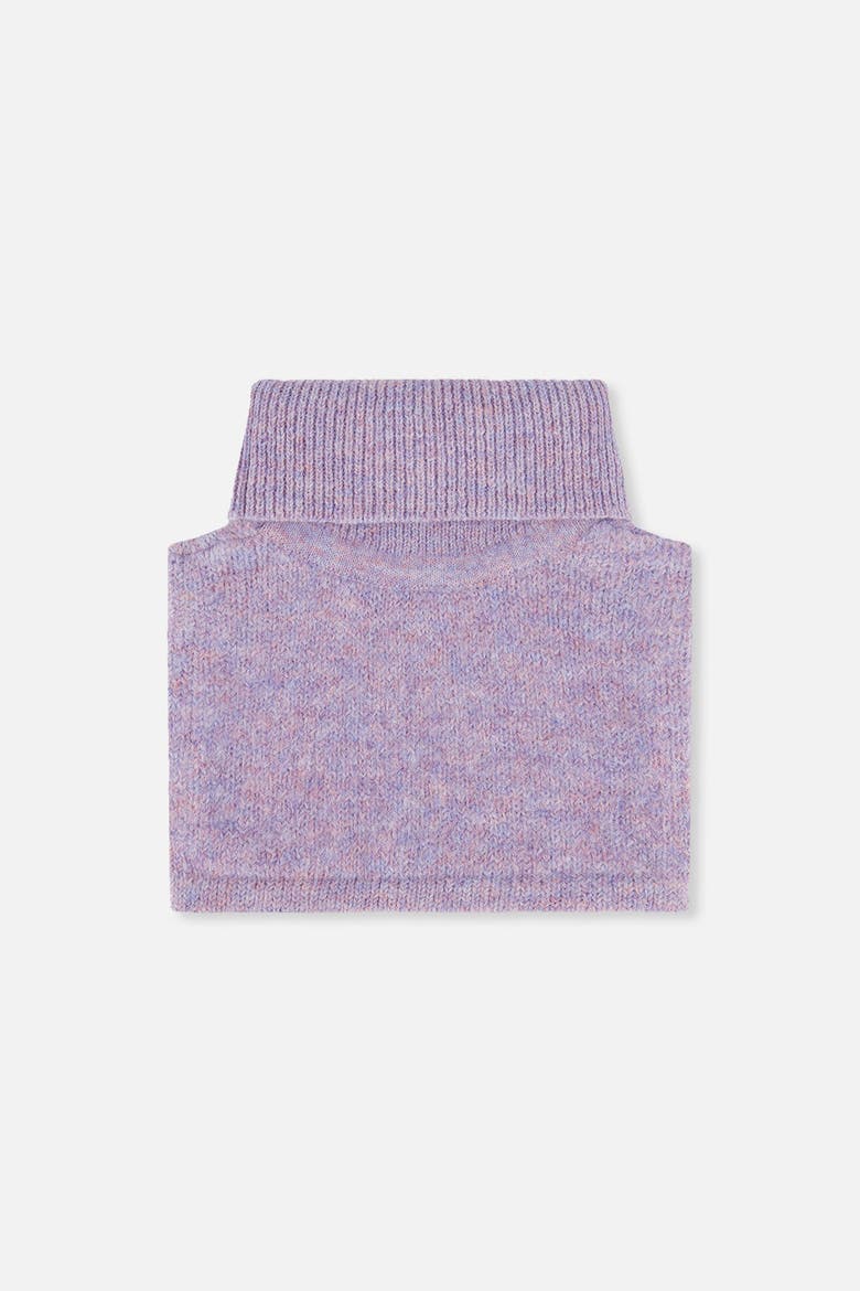 Knit Turtle Fleece Lined Foldover Neckwarmer, Alternate, color, Lavender