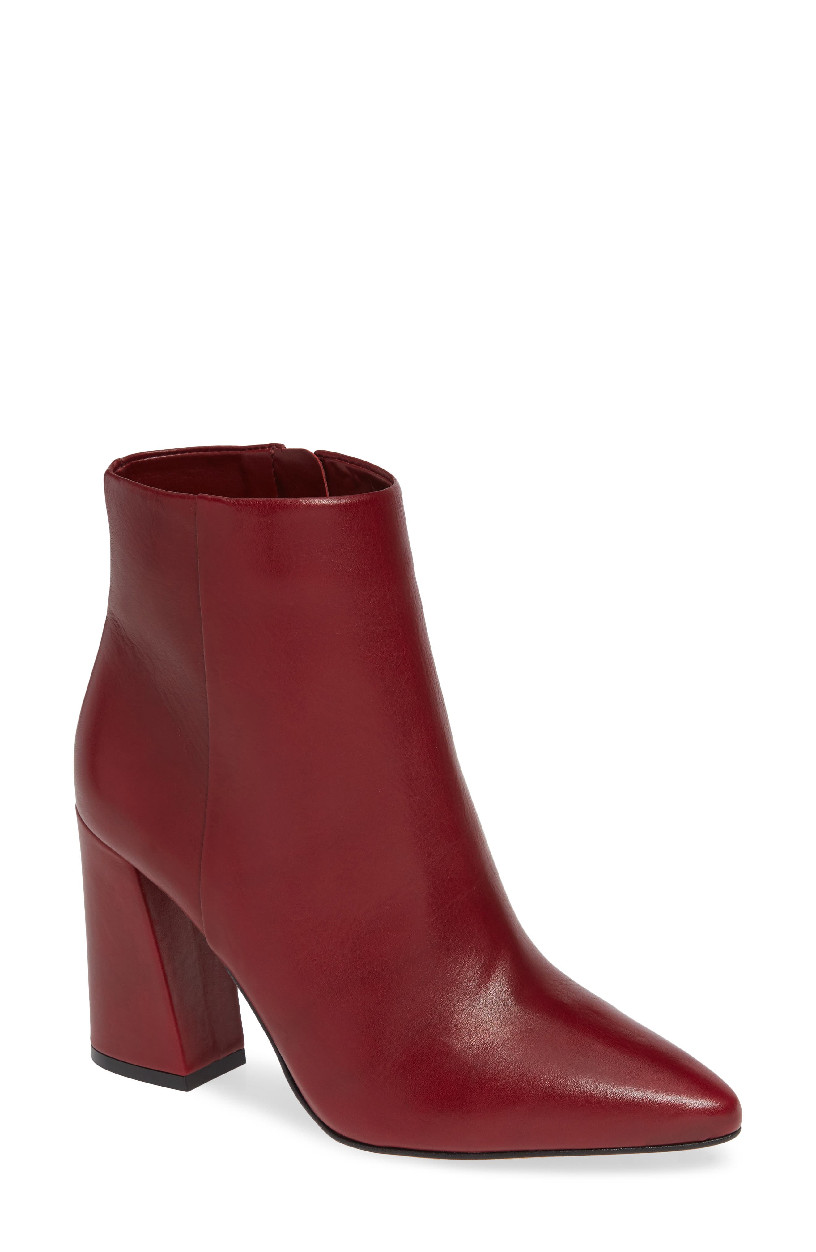 Thelmin Bootie (Nordstrom Exclusive), Main, color, BEAUJOLAIS LEATHER