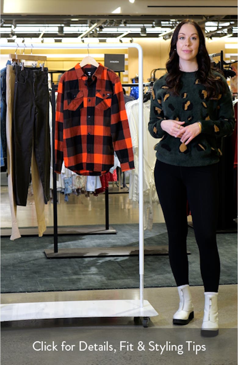 Kids' Buffalo Check Cotton Flannel Button-Up Shirt, sales video thumbnail