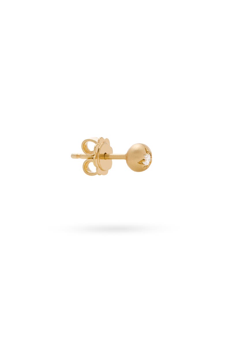 Moon Earrings Diamond, Alternate, color, Diamond