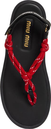 Riviere Cord & Leather Sandal