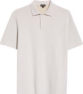 ZEGNA Honeycomb Short Sleeve Cotton Polo