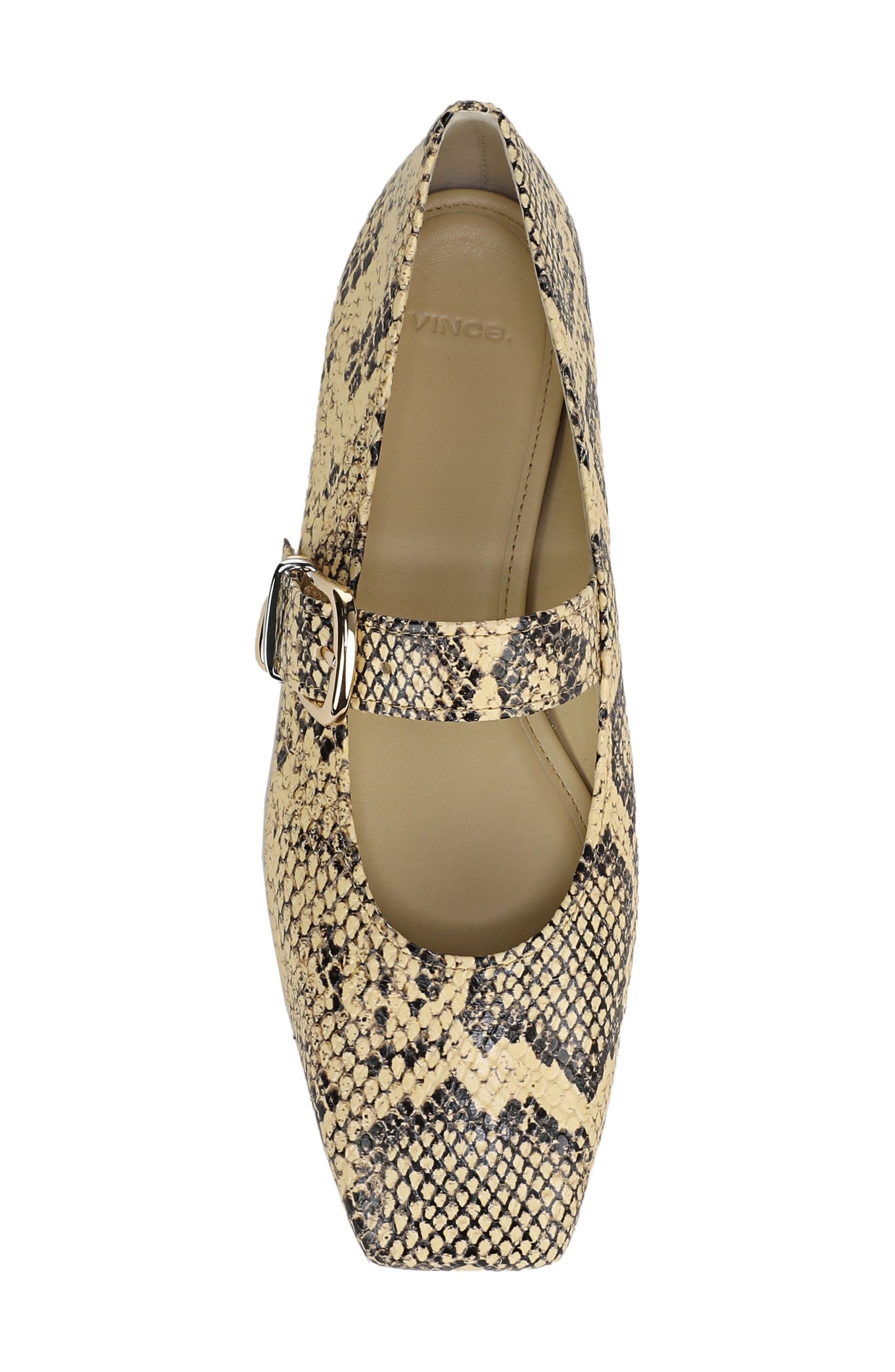 Daniela Mary Jane Flat, Alternate, color, CASHEW SNAKE