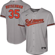 Nike Youth Nike Adley Rutschman Gray Baltimore Orioles Road Replica Jersey