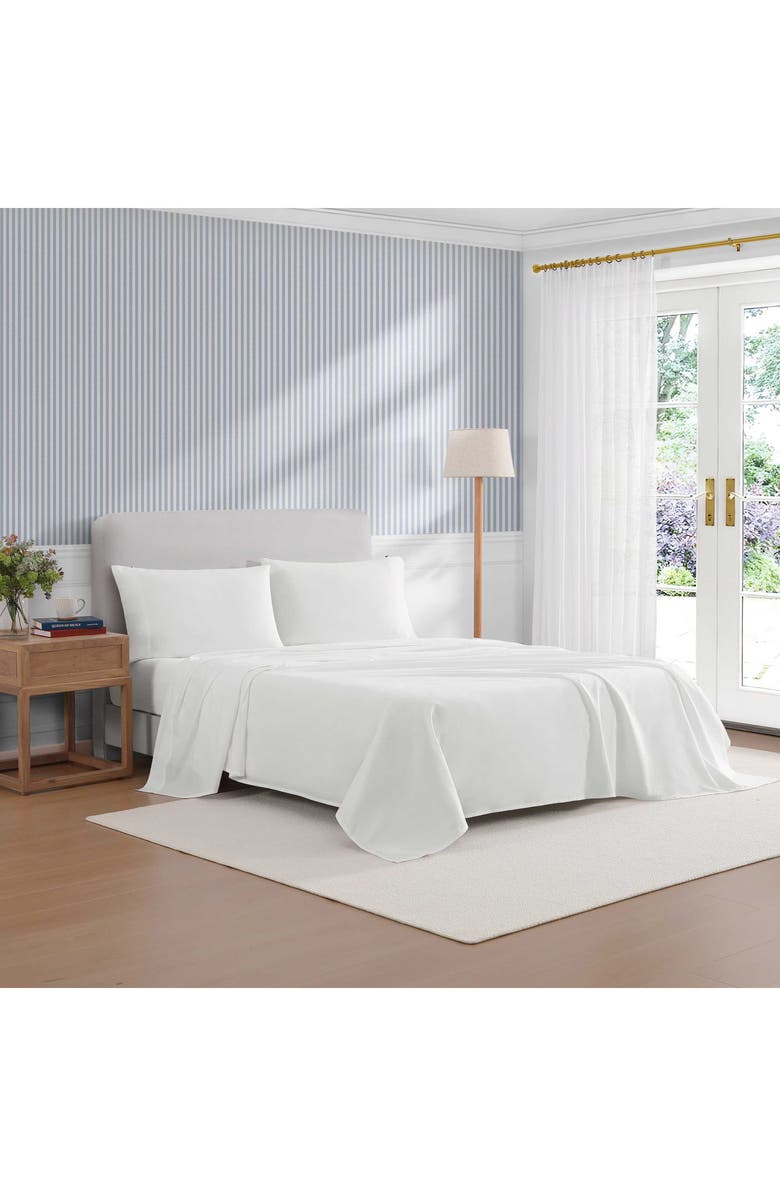 Tommy Hilfiger Performance Cooling Cotton Sheet Set, Alternate, color, Bright White