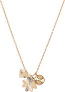 Madewell Engine Turned Cluster Charm Necklace