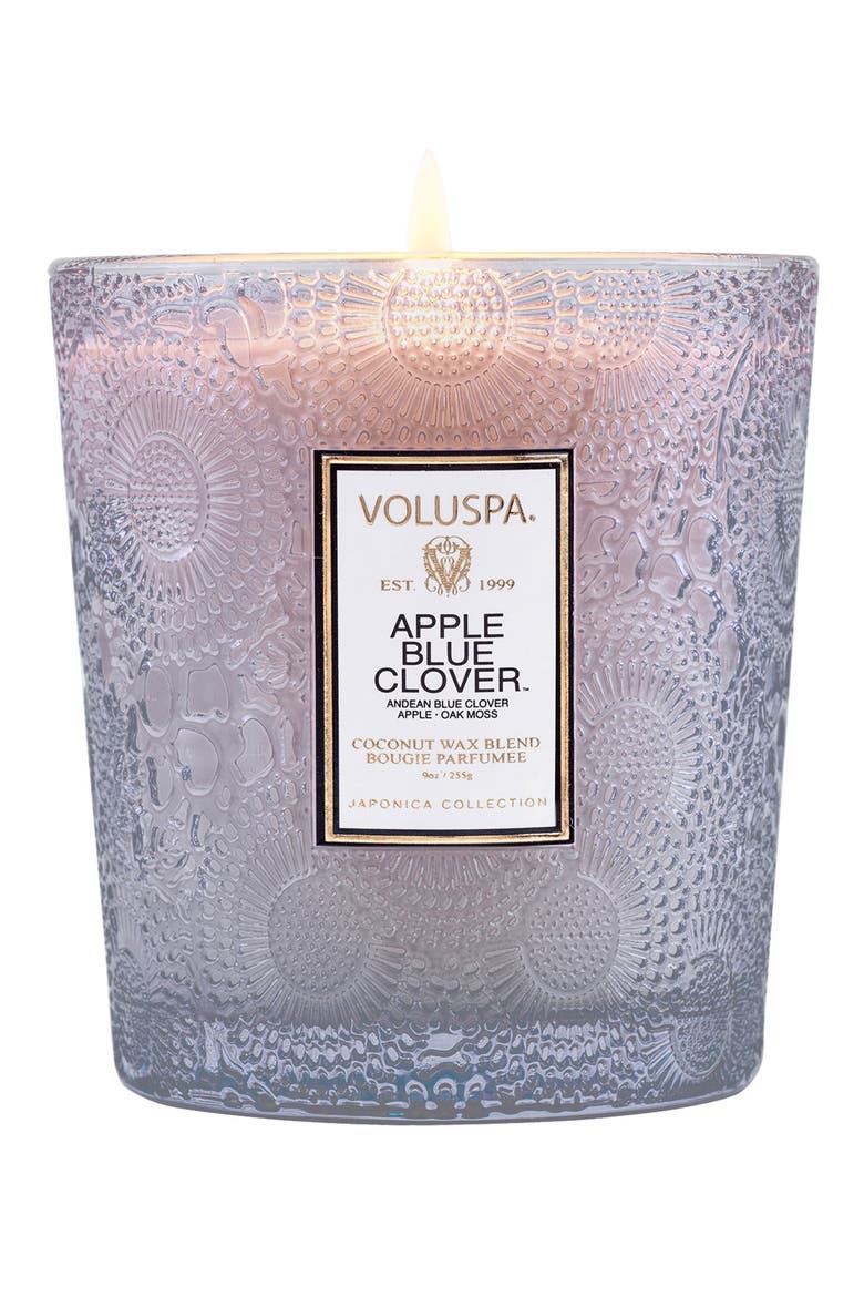 Apple Blue Clover Boxed Classic Candle, Alternate, color, APPLE BLUE CLOVER