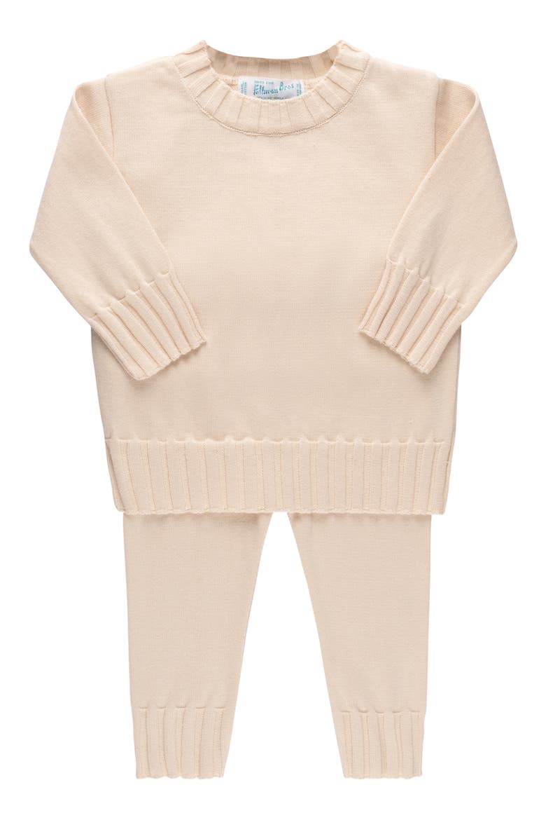 Remi Ribbed Sweater & Pants Set, Main, color, ECRU