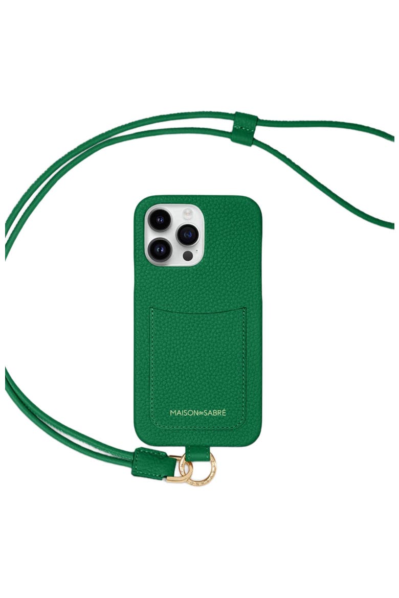 Sling Phone Case iPhone 14 Pro, Main, color, Emerald Green