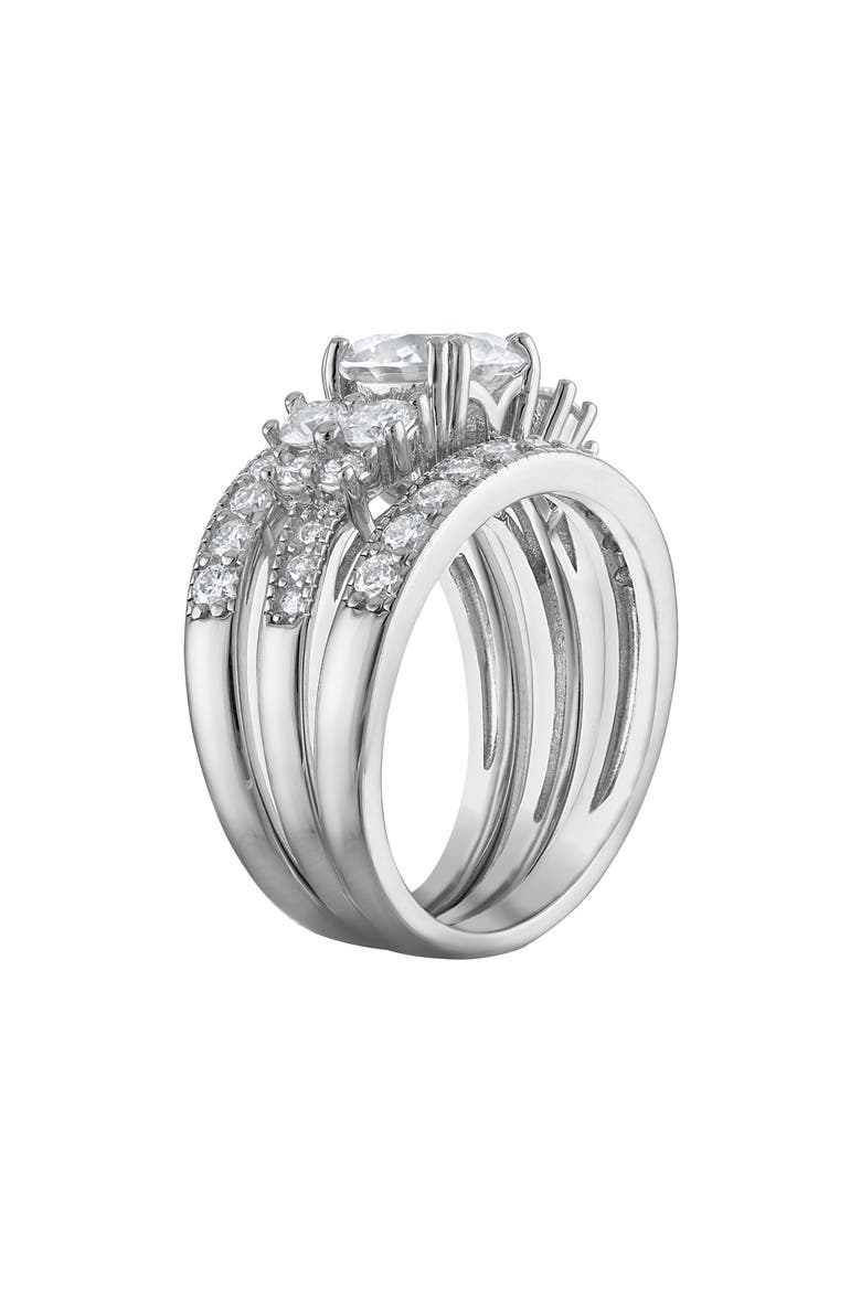 Moissanite Ring, Alternate, color, SILVER