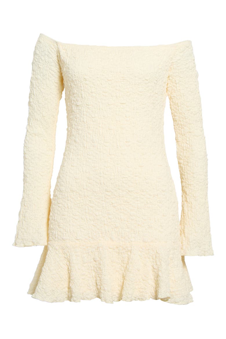 Vancesca Off the Shoulder Minidress, Main, color, CREAM