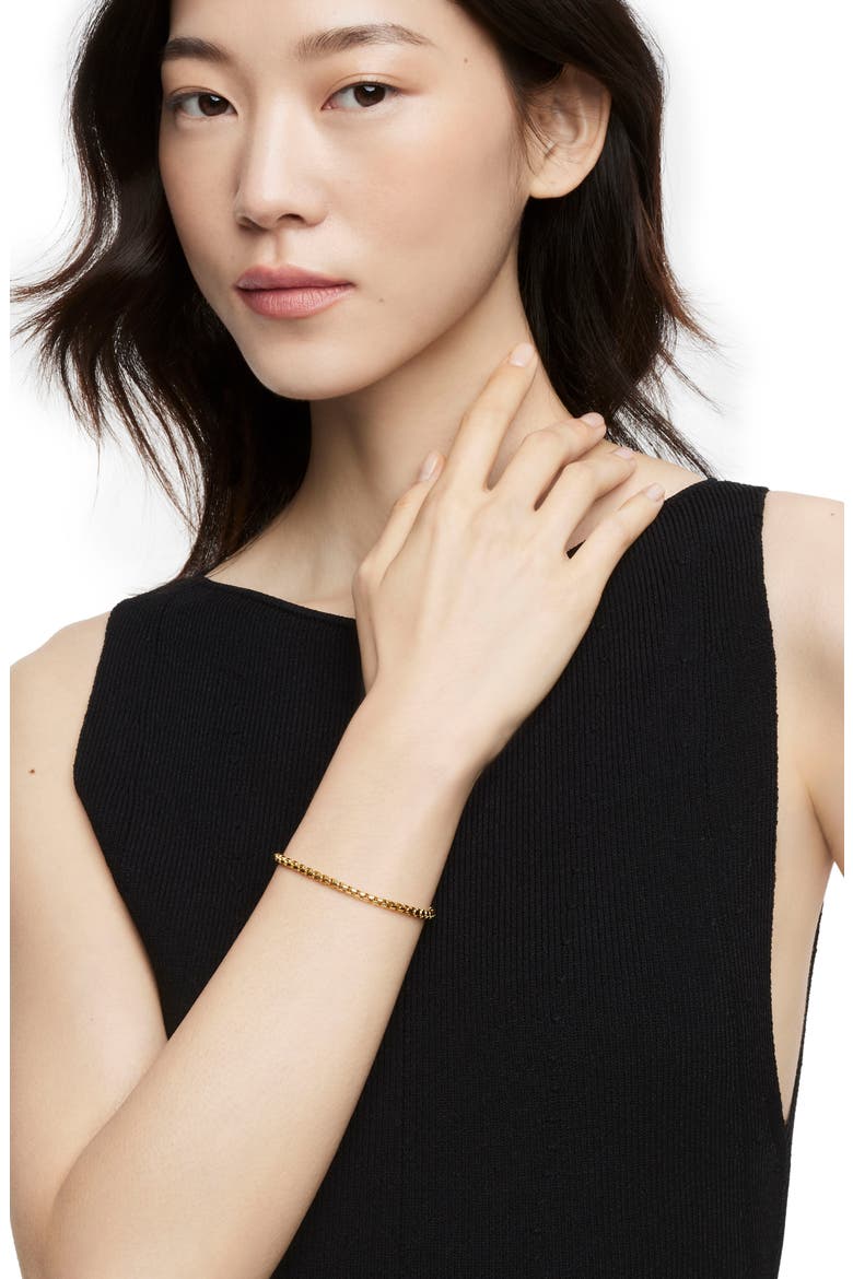 Bel Aire Chain Bracelet in 18K Yellow Gold, 4mm, Alternate, color, GOLD