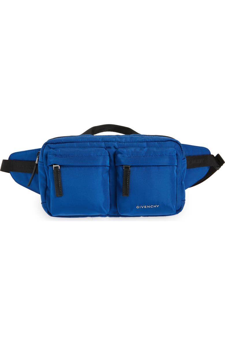 Givenchy Essential U Nylon Belt Bag, Main, color, 422-Electric Blue